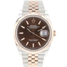 Thumbnail von Rolex Datejust 36 Steel Everosegold Jubilee Fluted Choco Dial </h1>