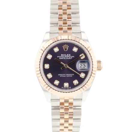  Rolex Lady-Datejust 28 Steel Everose Gold Fluted Diamonds New </h1> 