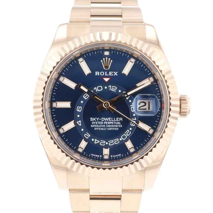  Rolex Sky-Dweller Rosegold Oyster Blue Dial </h1> 