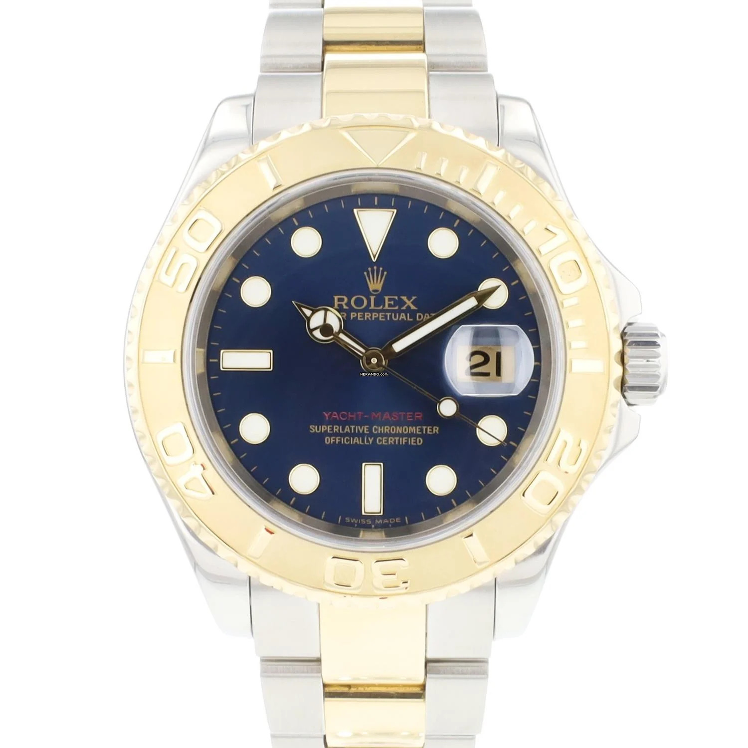  Rolex Yacht-Master 40 Steel Gold Blue Dial </h1> 