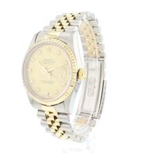 Thumbnail von Rolex Datejust 36 Steel Gold Jubilee Fluted Champagne Diamond Dial </h1>