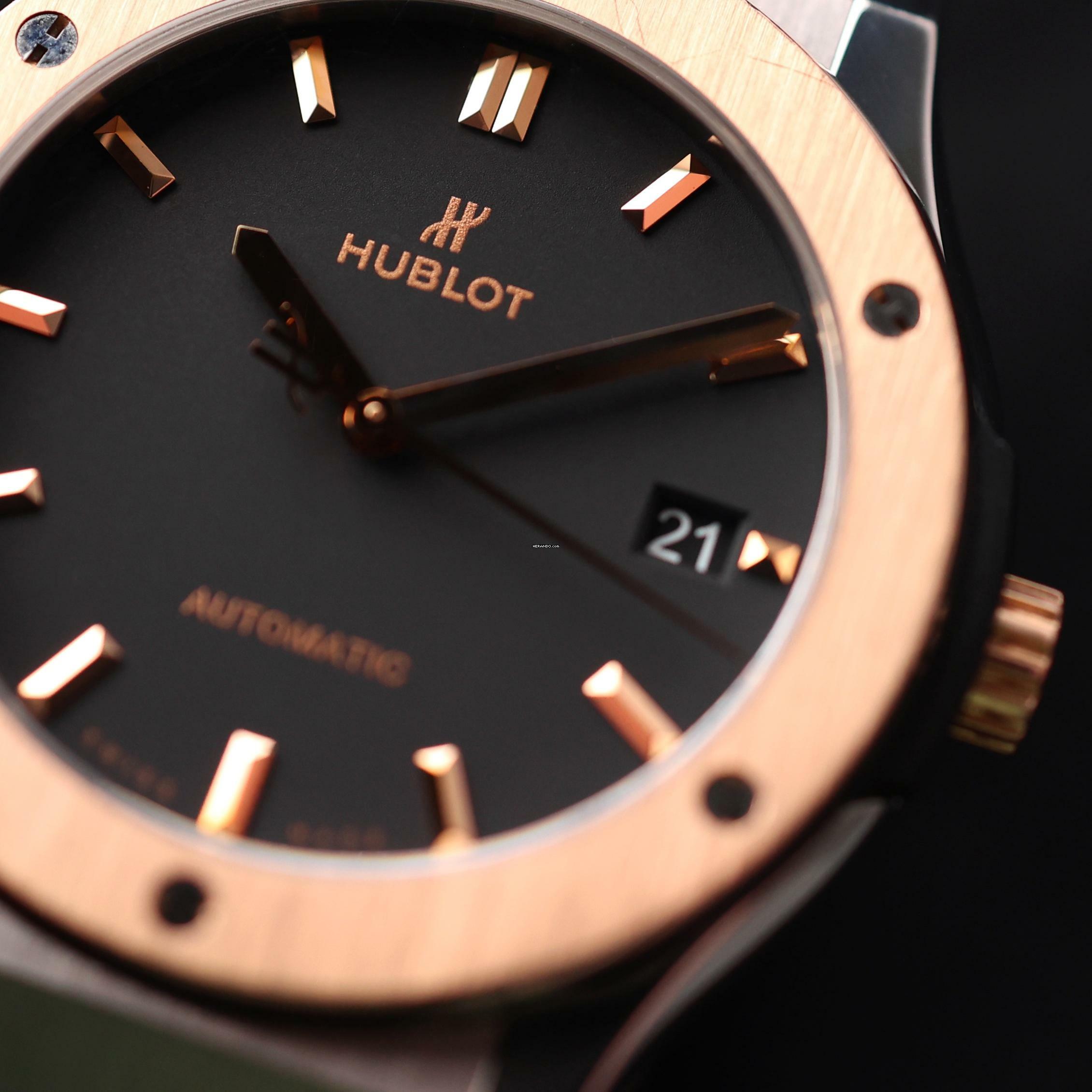 Thumbnail von Hublot Classic Fusion 45MM Steel Rose Gold Black Dial </h1>