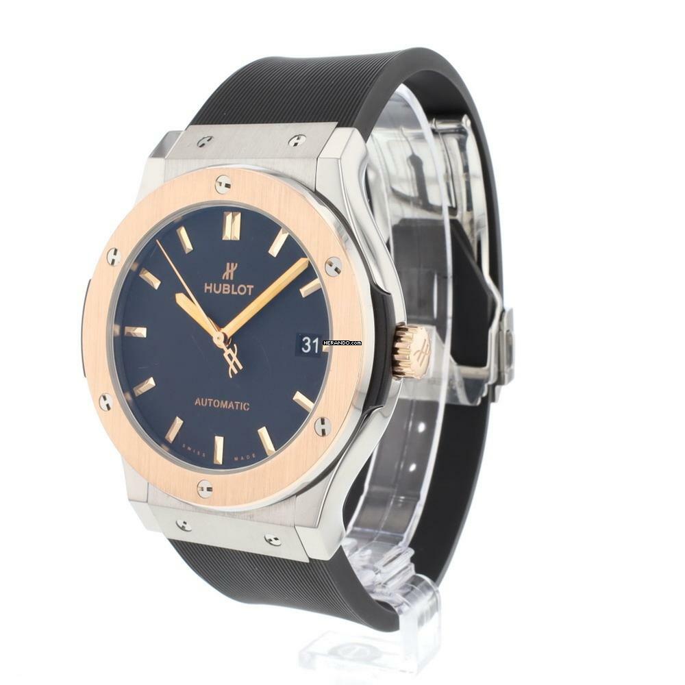 Thumbnail von Hublot Classic Fusion 45MM Steel Rose Gold Black Dial </h1>