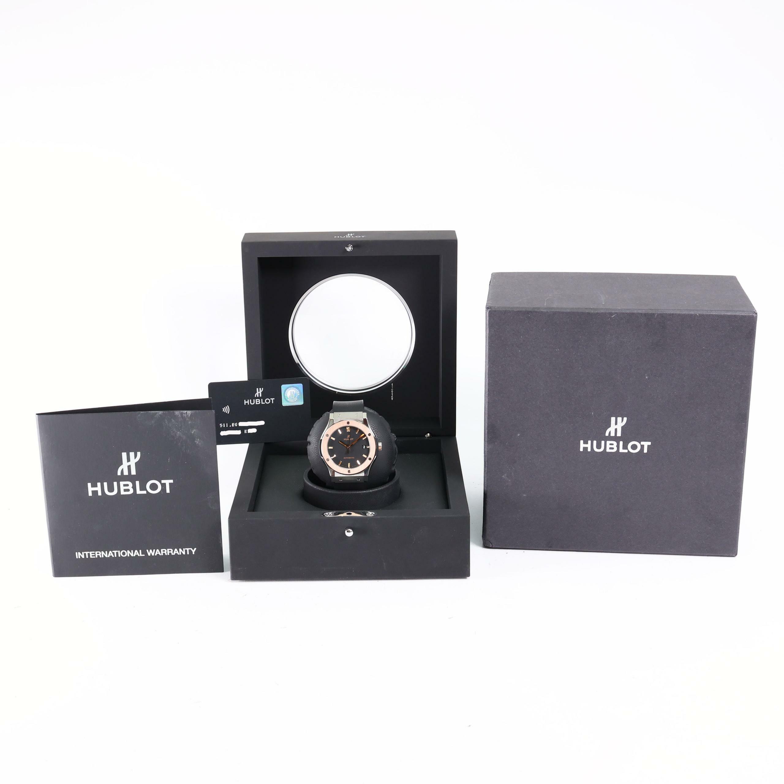 Thumbnail von Hublot Classic Fusion 45MM Steel Rose Gold Black Dial </h1>