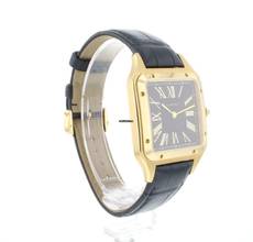 Thumbnail von Cartier Santos Dumont Yellow Gold Blue Dial </h1>