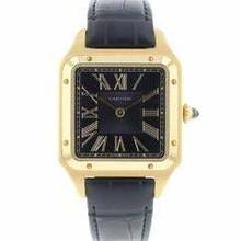 Thumbnail von Cartier Santos Dumont Yellow Gold Blue Dial </h1>
