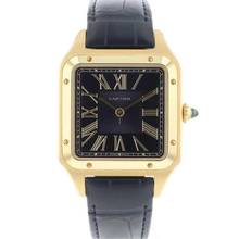 Thumbnail von Cartier Santos Dumont Yellow Gold Blue Dial </h1>