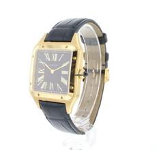 Thumbnail von Cartier Santos Dumont Yellow Gold Blue Dial </h1>