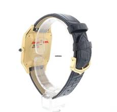 Thumbnail von Cartier Santos Dumont Yellow Gold Blue Dial </h1>