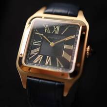 Thumbnail von Cartier Santos Dumont Yellow Gold Blue Dial </h1>