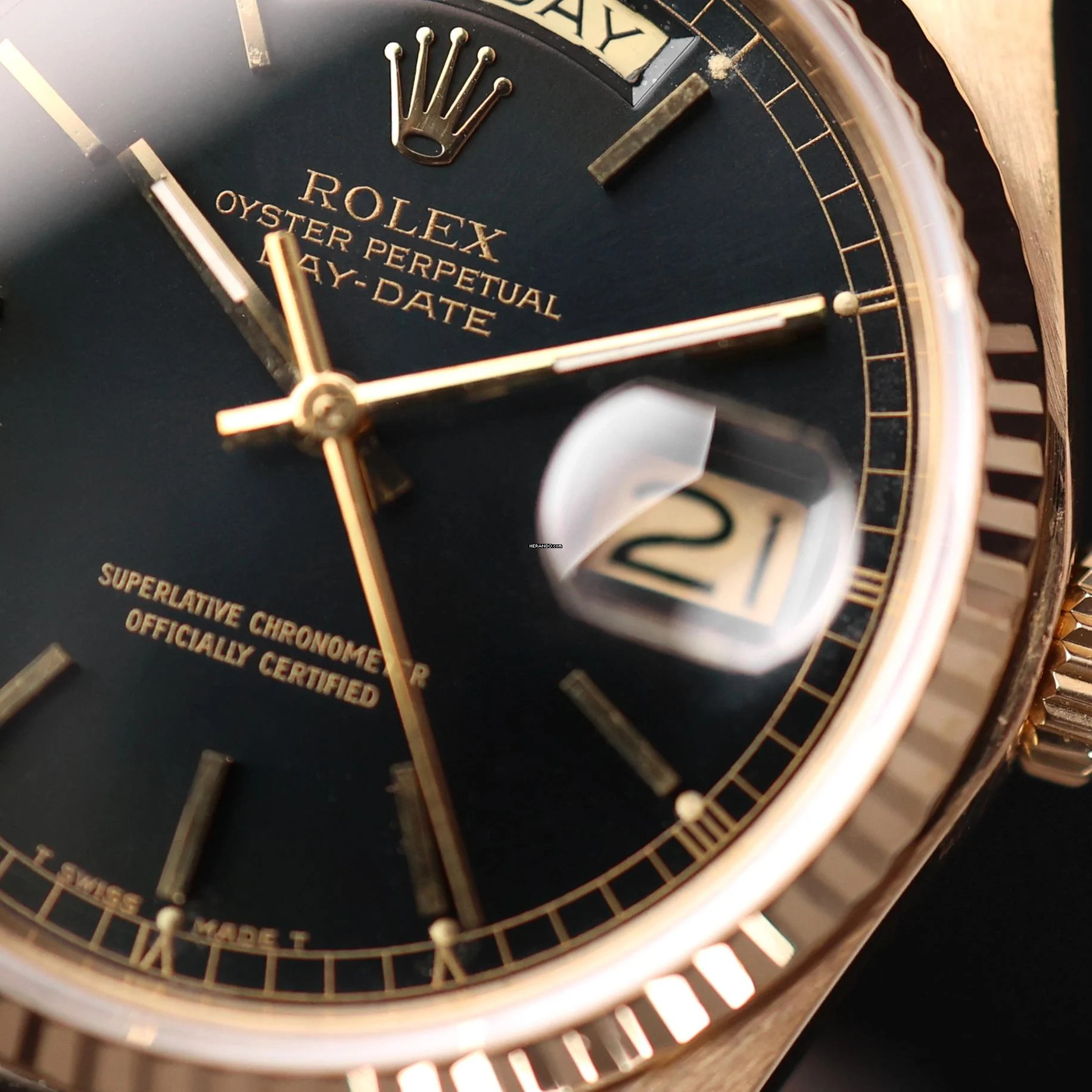 Thumbnail von Rolex Day-Date 36 President Yellow Gold Black Dial
