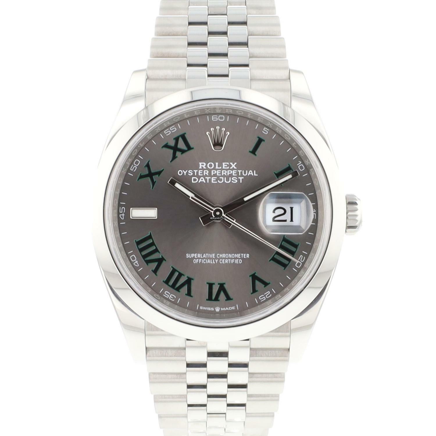  Rolex Datejust 36 Jubilee Wimbledon Dial  