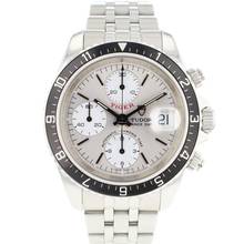 Thumbnail von Tudor Prince Date Chronograph Silver Dial </h1>