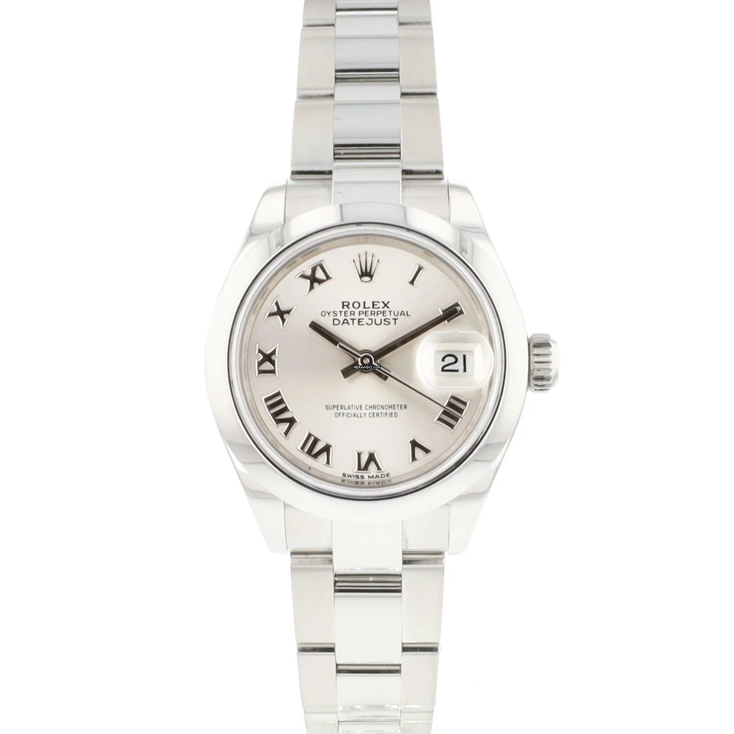  Rolex Lady-Datejust 28 Steel Oyster Silver Dial </h1> 