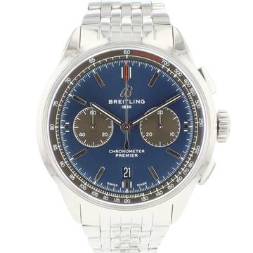  Breitling Premier B01 Chronograph 42 Blue Dial </h1> 