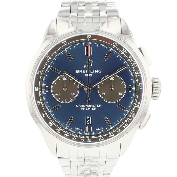  Breitling Premier B01 Chronograph 42 Blue Dial </h1> 