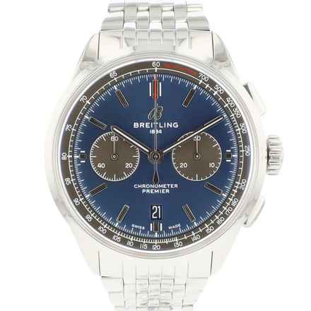  Breitling Premier B01 Chronograph 42 Blue Dial </h1> 