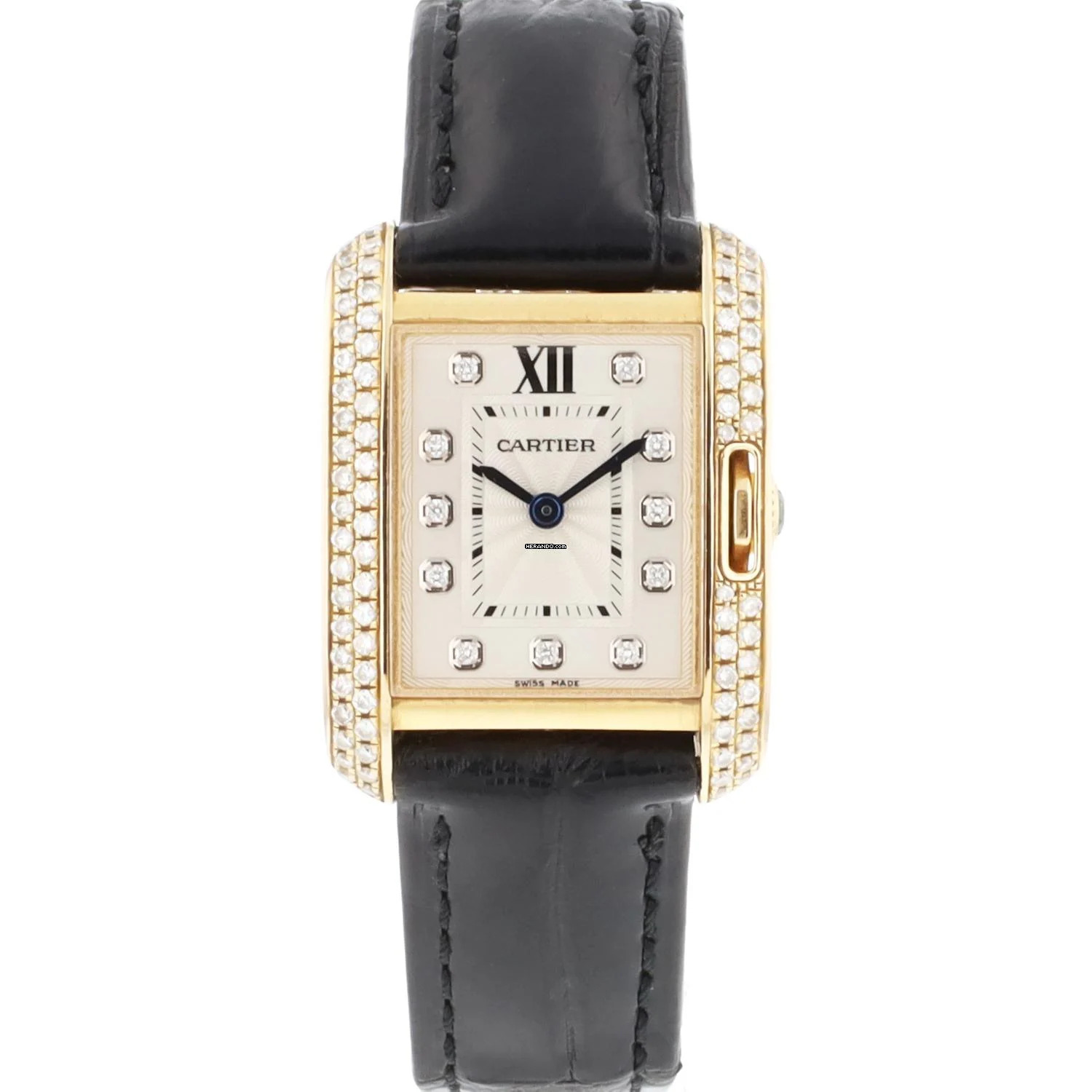 Cartier Tank Anglaise Rose Gold Diamonds </h1>
