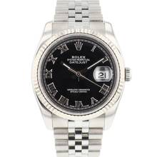 Thumbnail von Rolex Datejust 36 Jubilee Fluted Black Roman Dial </h1>