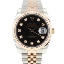 Thumbnail von Rolex Datejust 36 Steel / Everose Jubilee Fluted Black Diamond Dial </h1>