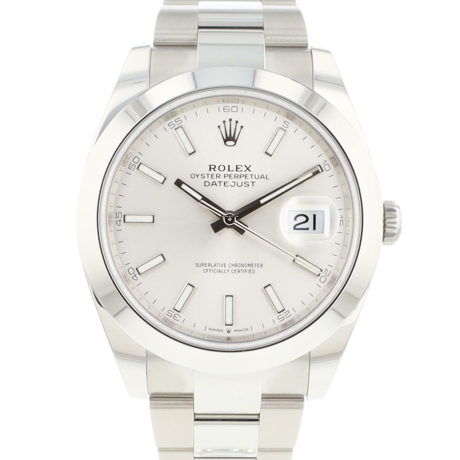 Rolex Datejust 41 Steel Silver Dial NEW </h1>