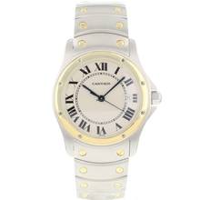 Thumbnail von Cartier Santos Ronde Steel Gold </h1>