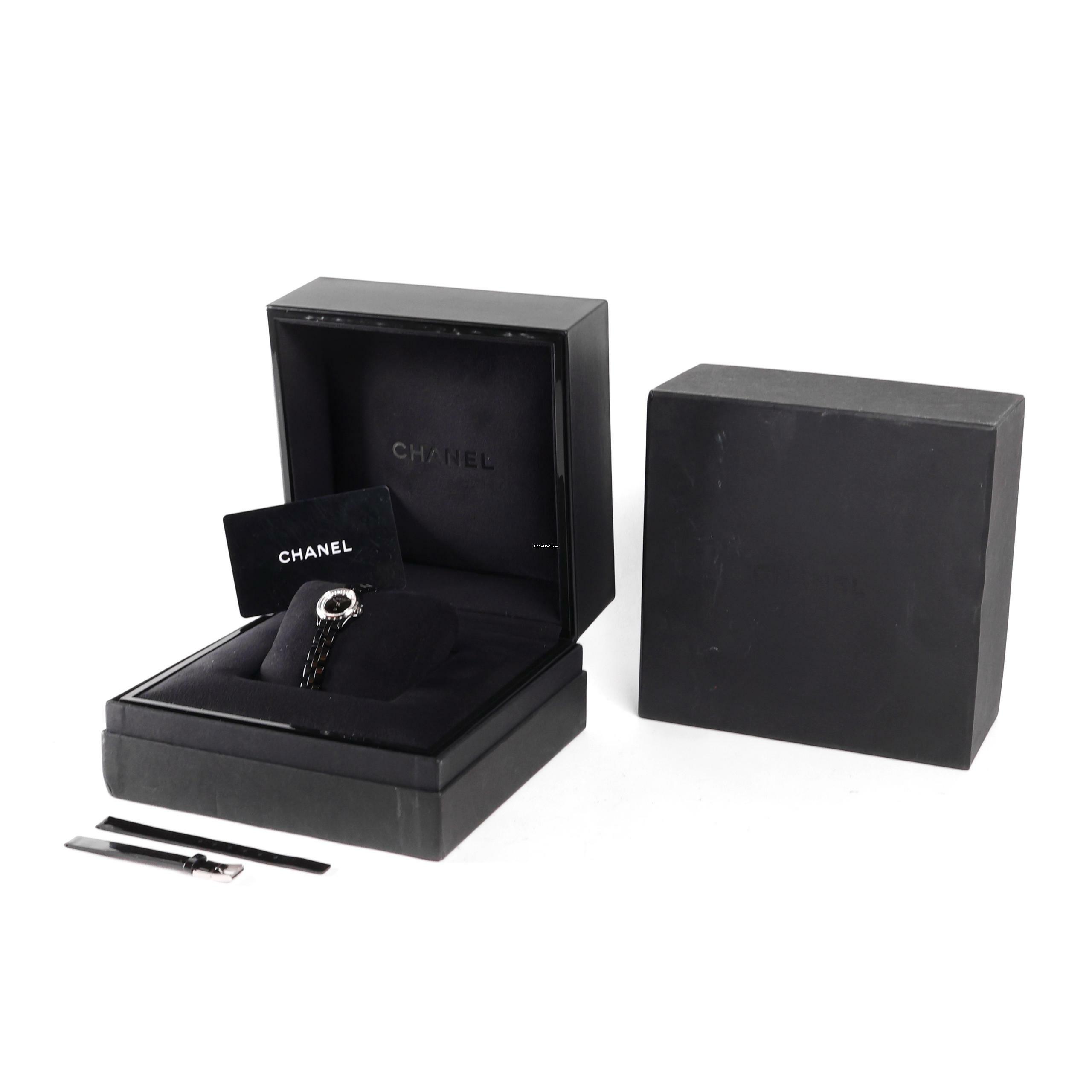 Thumbnail von Chanel J12 J12-XS Black Ceramic Diamonds NEW </h1>