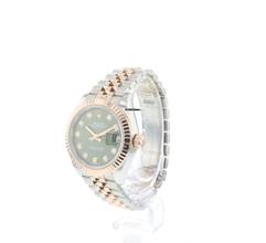 Thumbnail von Rolex Lady-Datejust 28 Steel Everose Gold Jubilee Olive Green Diamonds </h1>