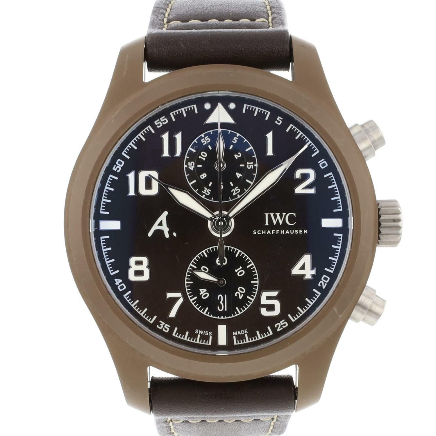  IWC Fliegeruhr Chronograph Pilot's Watch Chronograph 'The Last Flight' Brown Ceramic </h1> 