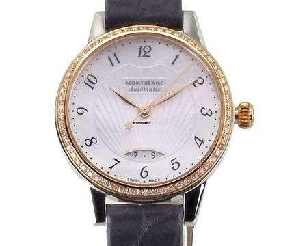  Montblanc Bohème Damen Uhr 28 mm Ø Boheme Steel Collection 116500 / 7432 Diamanten 