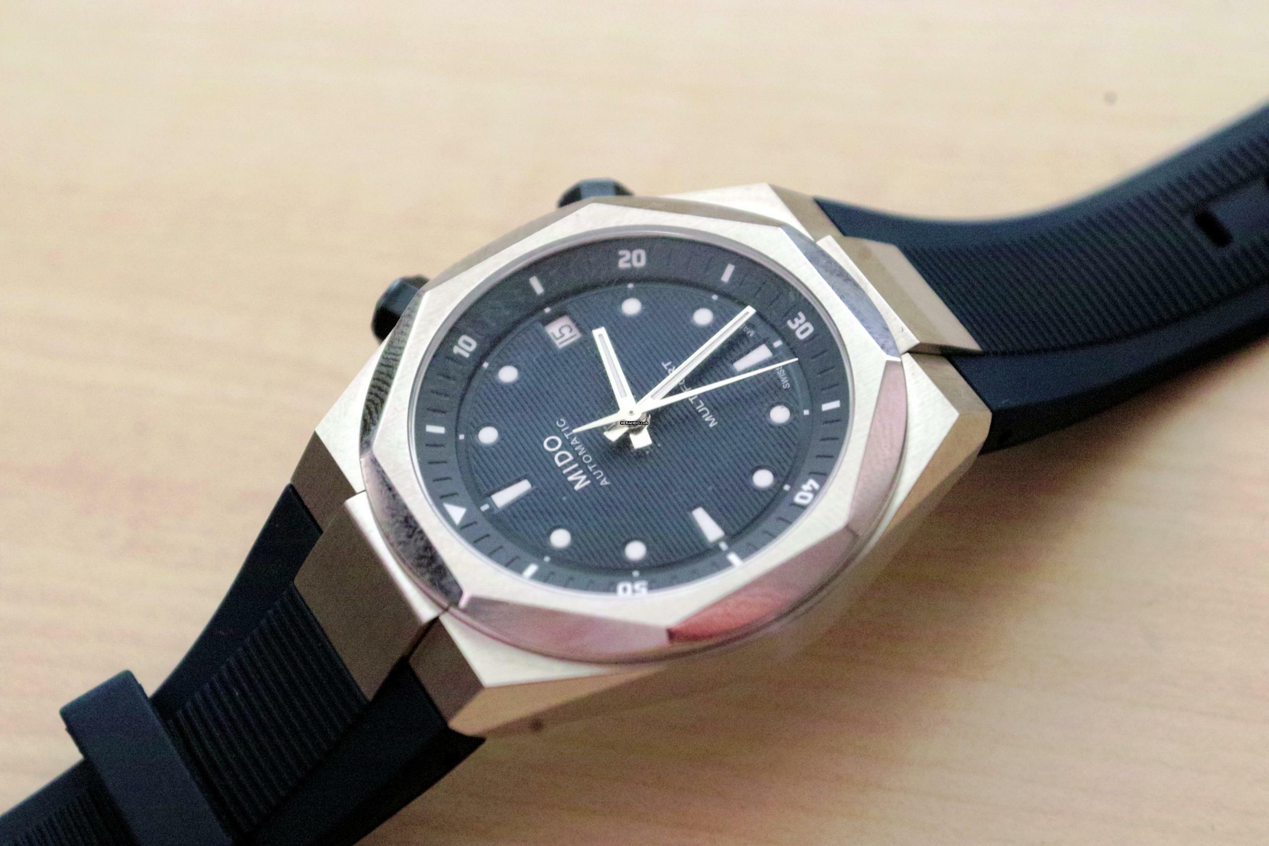 Thumbnail von Mido Multifort 8 Two Crowns Blue NEW FULL SET