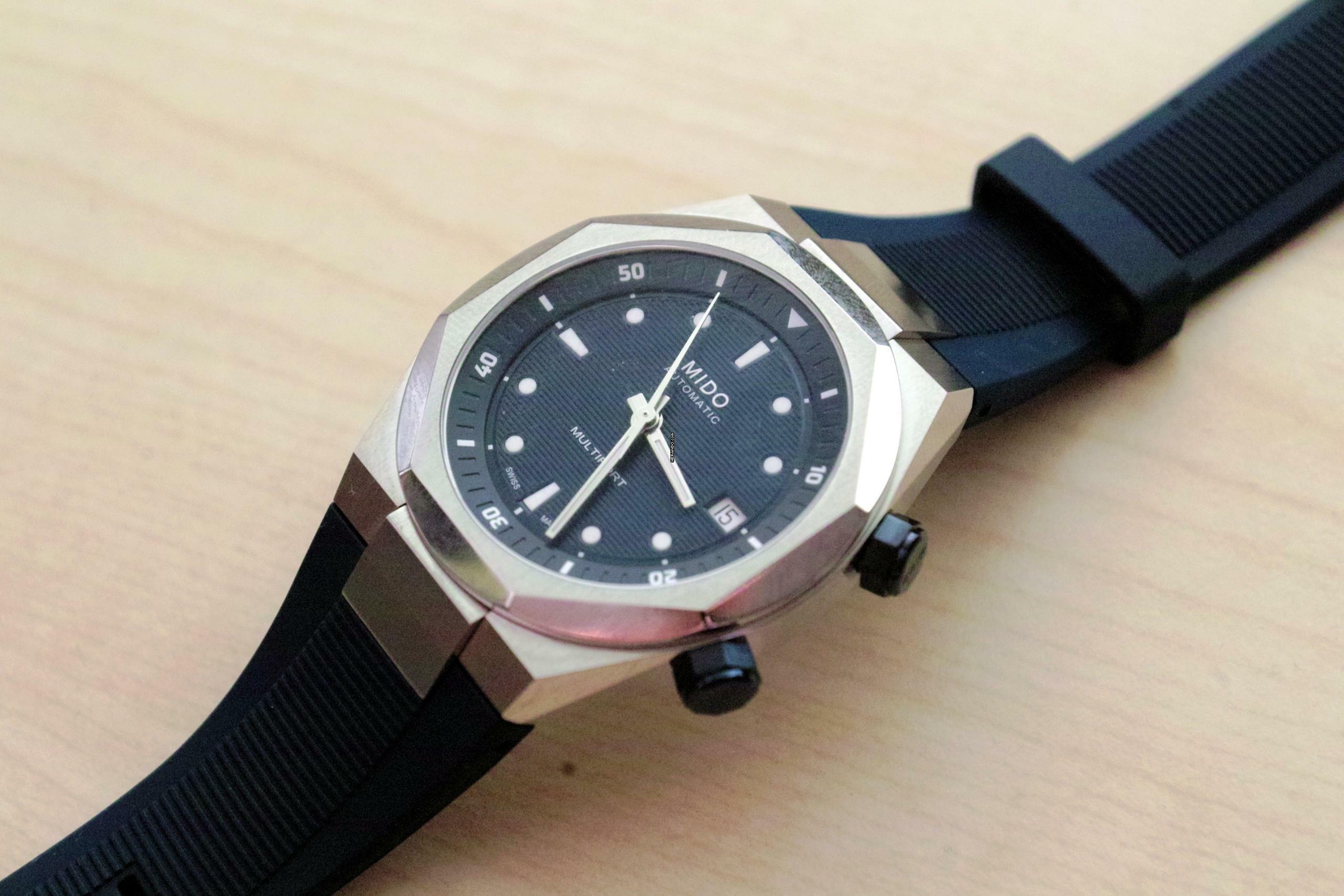 Thumbnail von Mido Multifort 8 Two Crowns Blue NEW FULL SET