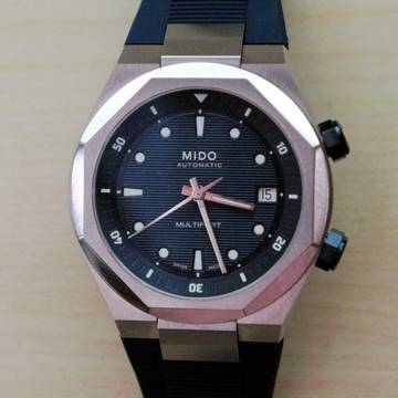  Mido Multifort 8 Two Crowns Blue NEW FULL SET 
