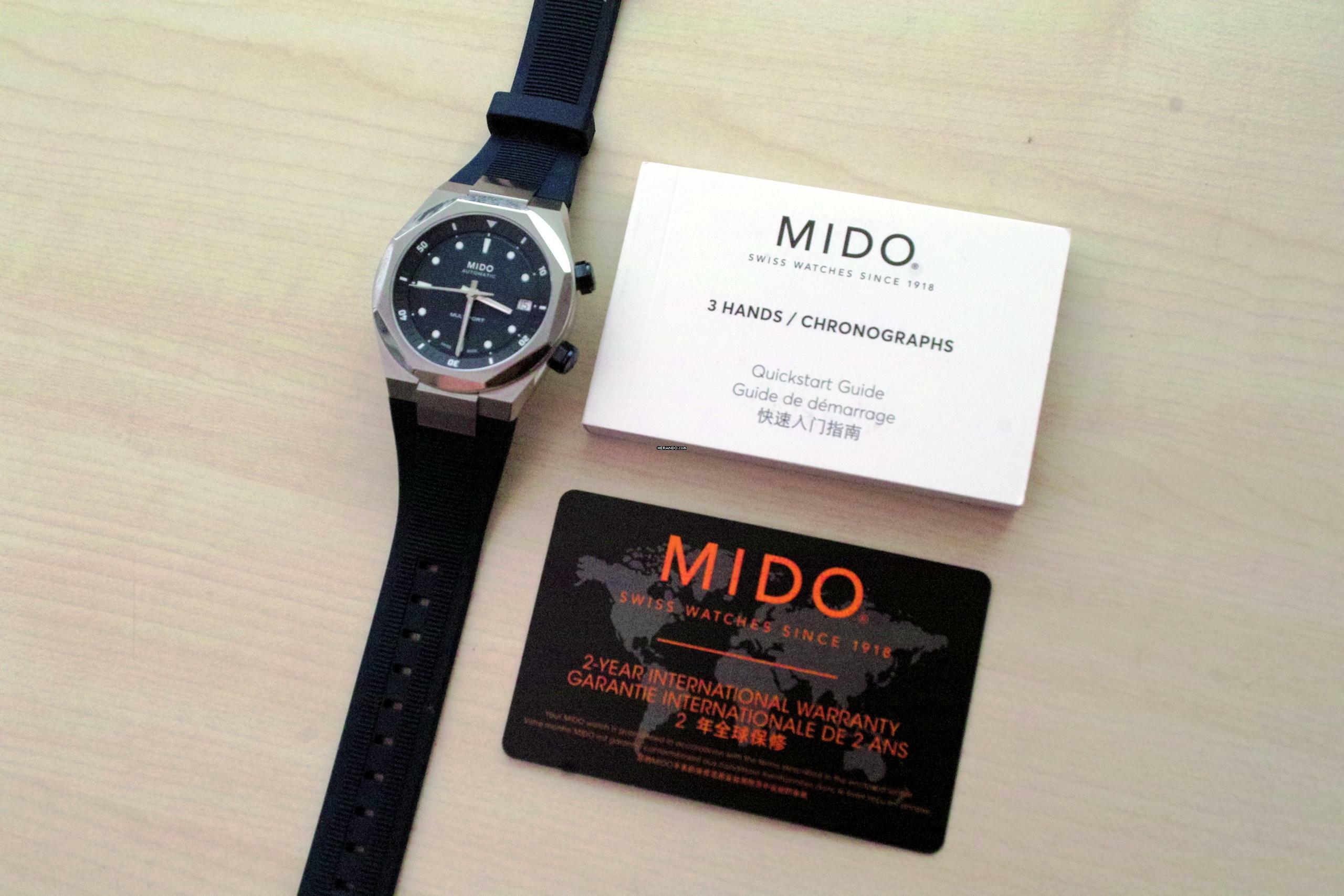 Thumbnail von Mido Multifort 8 Two Crowns Blue NEW FULL SET