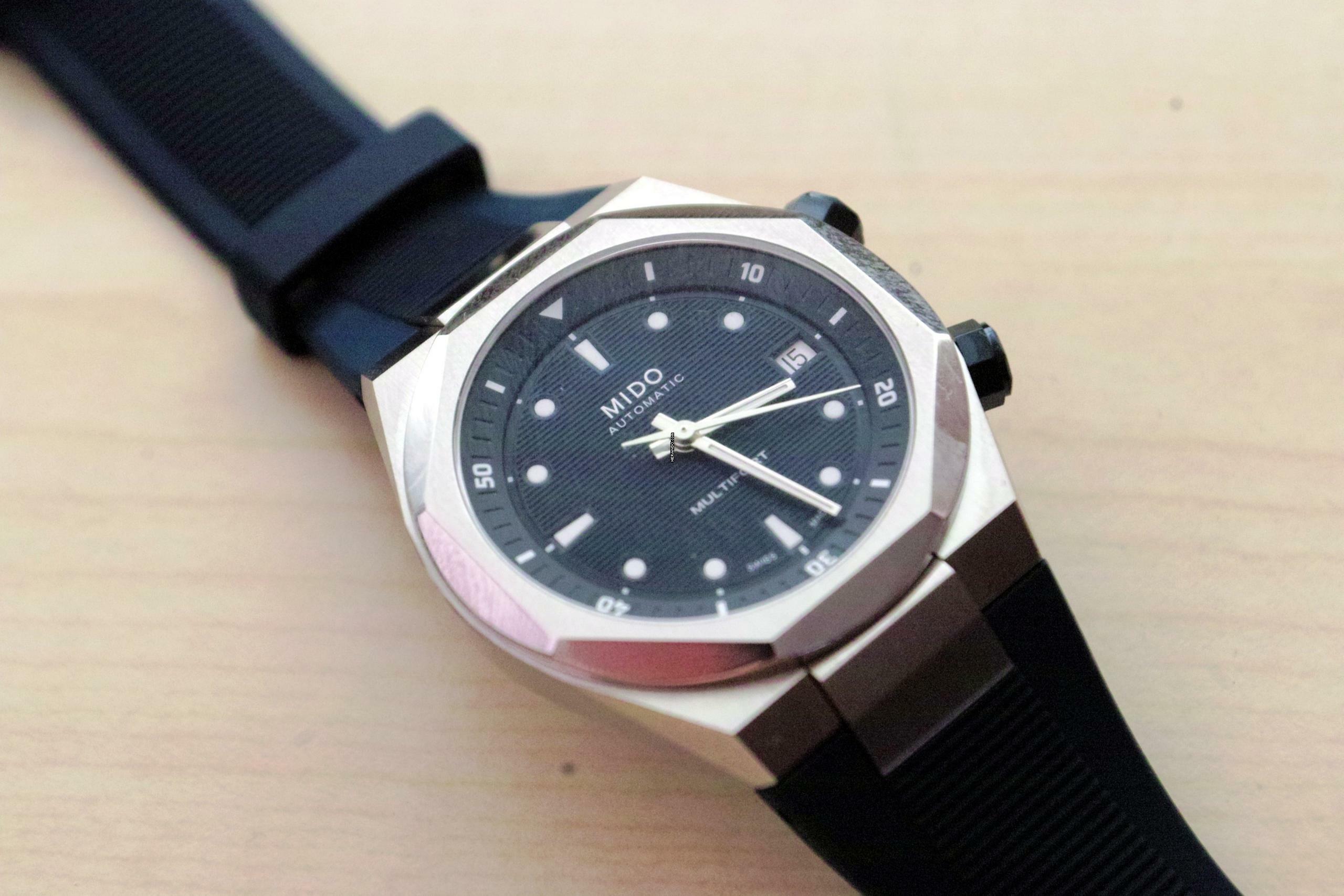 Thumbnail von Mido Multifort 8 Two Crowns Blue NEW FULL SET