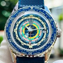 Thumbnail von Mido Ocean Star Decompression Worldtimer NEW FULL SET