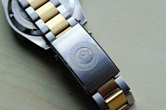 Thumbnail von Titoni Seascoper 300 Bicolor blue/gold NEW FULL SET