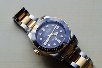 Thumbnail von Titoni Seascoper 300 Bicolor blue/gold NEW FULL SET