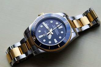 Thumbnail von Titoni Seascoper 300 Bicolor blue/gold NEW FULL SET