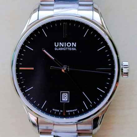  Union Glashütte Viro Datum Date 39 mm Black NEW FULL SET 