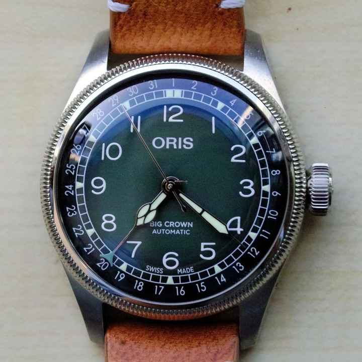  Oris Big Crown X Cervo Volante Big Crown Green FULL SET 