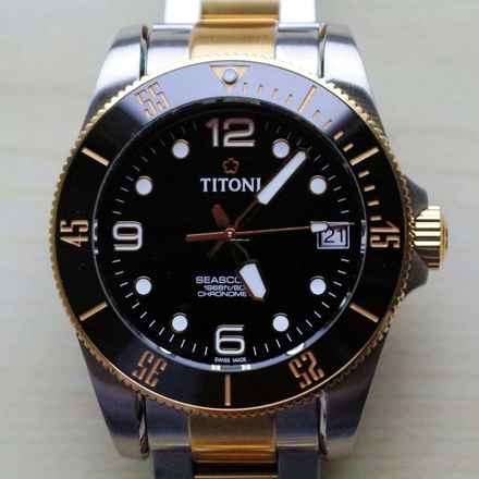  Titoni Seascoper 600 Bicolor NEW FULL SET 