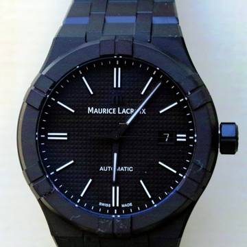  Maurice Lacroix AIKON Automatic Ceramic Black NEW FULL SET 