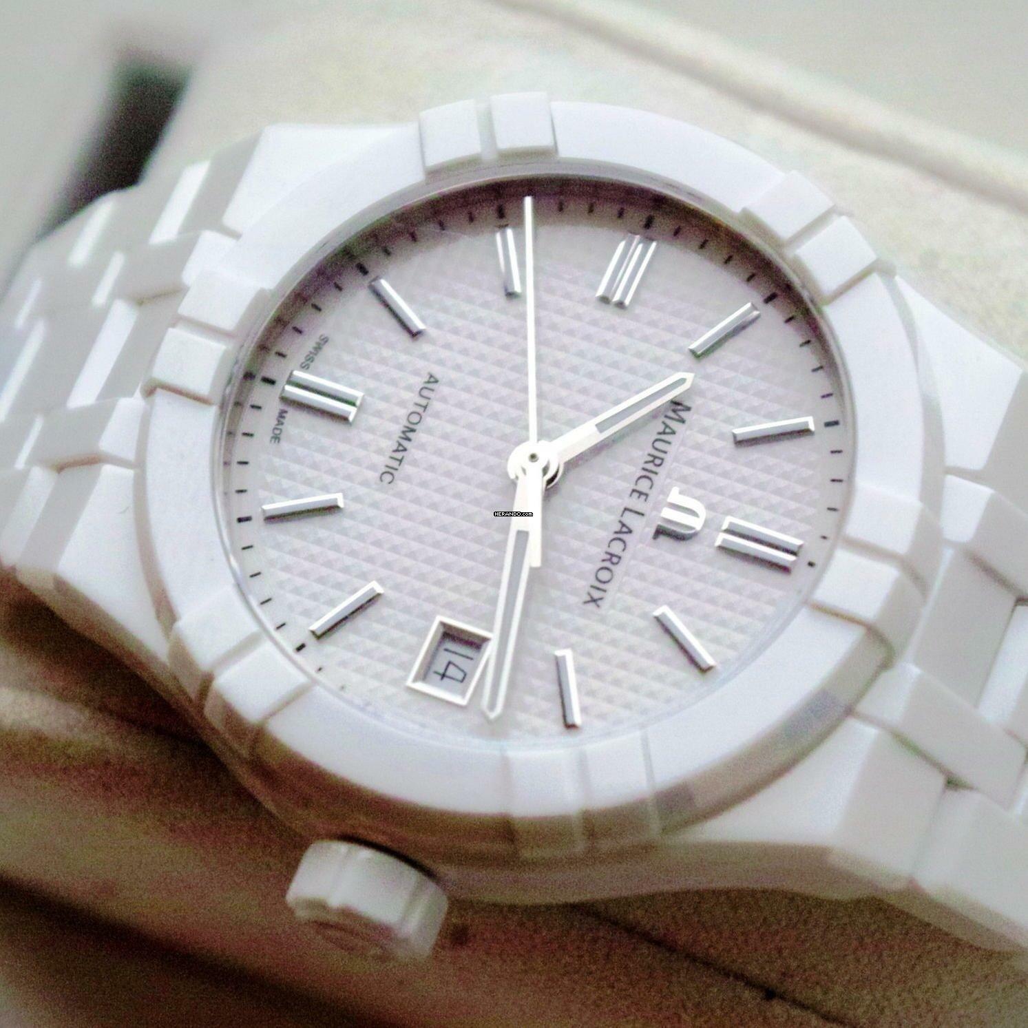 Thumbnail von Maurice Lacroix AIKON Automatic Ceramic White NEW FULL SET