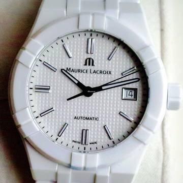  Maurice Lacroix AIKON Automatic Ceramic White NEW FULL SET 