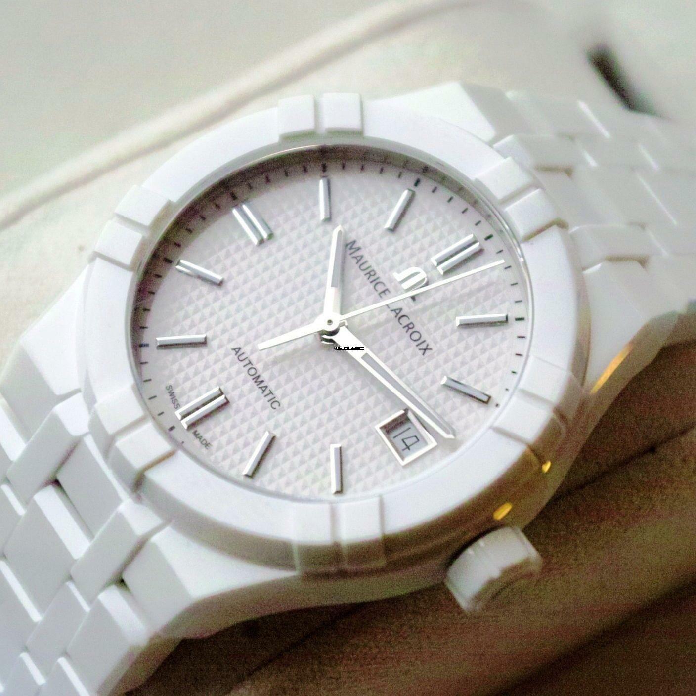 Thumbnail von Maurice Lacroix AIKON Automatic Ceramic White NEW FULL SET