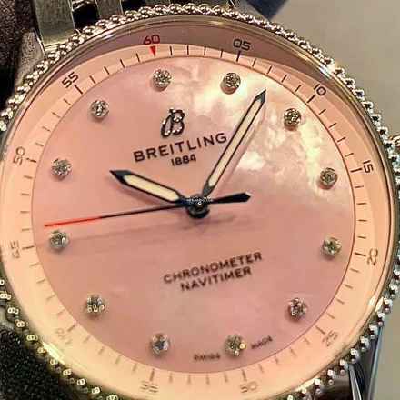  Breitling Navitimer 32 Quartz Perlmutt NEW FULL SET 