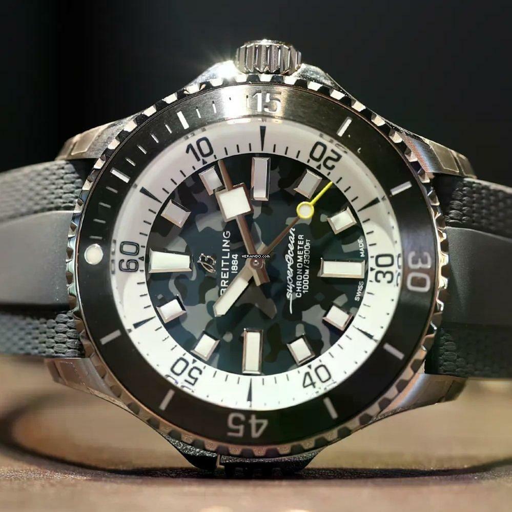  Breitling Superocean 46 Automatic 46 Super Diver FULL NEW SET 