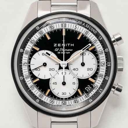  Zenith Chronomaster Original Chronograph Black NEW FULL SET 