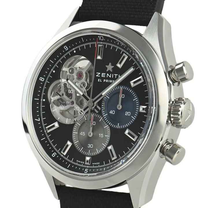  Zenith Chronomaster Open Automatic black 39.5 Mm NEW FULL SET 